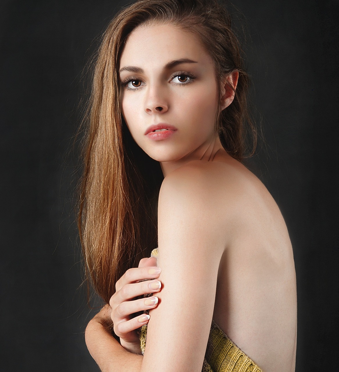 girl, beauty, woman, portrait, face, young, hair, expression, olya